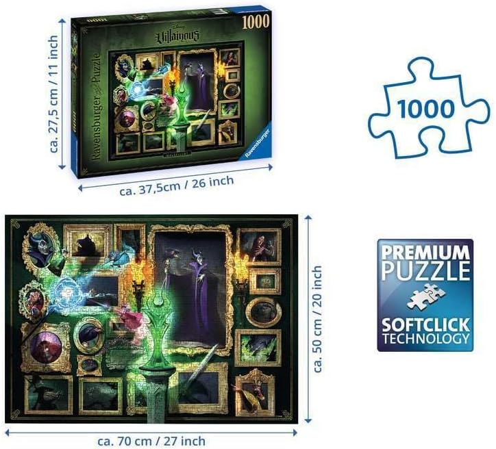 بازل Ravensburger ديزني Villainous ماليفيسنت Maleficent من 1000 قطعة 3