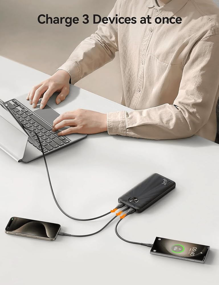 باور بانك Joyroom JR-PBF15 سعة 10000mAh شحن سريع 22.5W – أسود 3