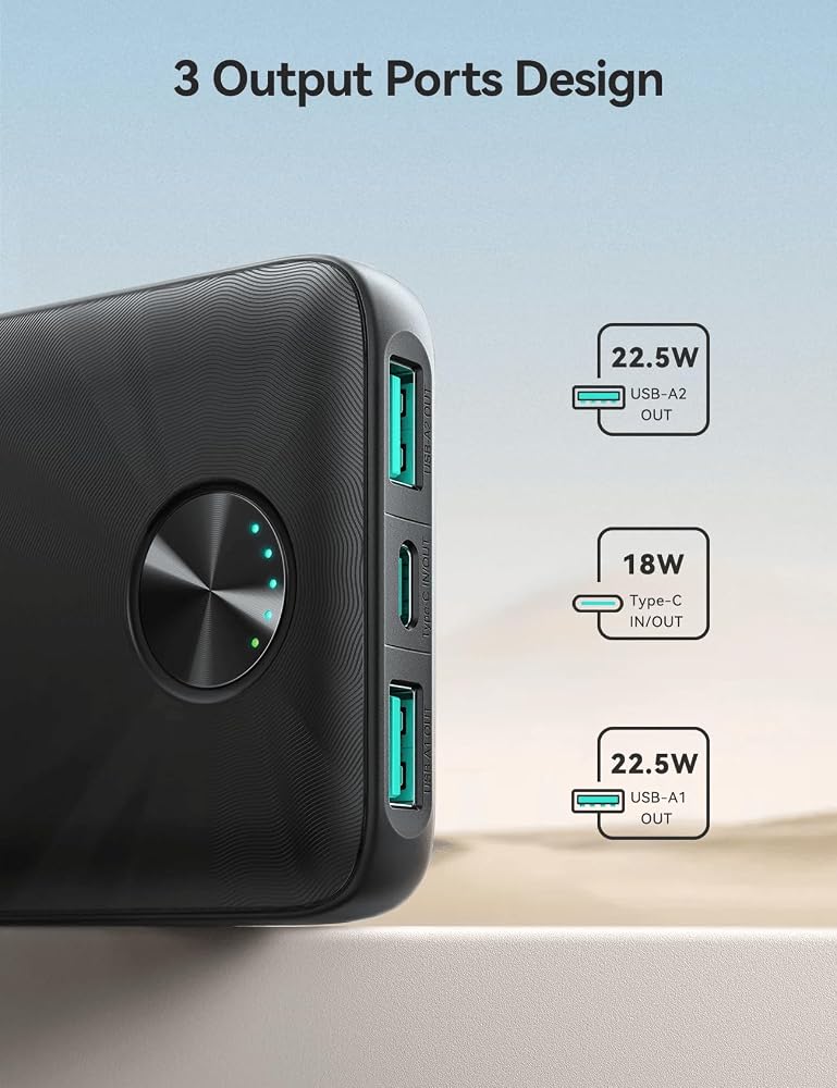 باور بانك Joyroom JR-PBF15 سعة 10000mAh شحن سريع 22.5W – أسود 5