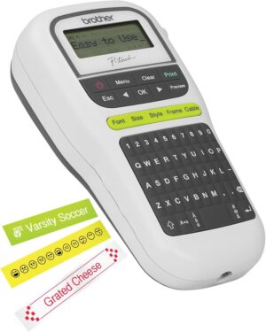 جهاز طباعة ملصقات محمول Brother P-touch PT-H110 - أبيض