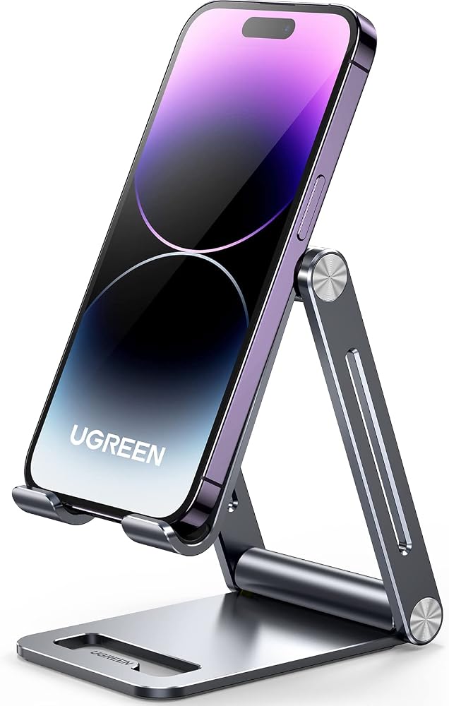 حامل موبايل مكتبي ألومنيوم UGREEN بزوايا متعددة قابل للطي 5