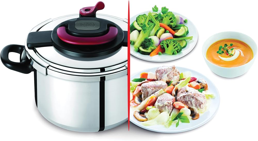 حلة ضغط Tefal Clipso Plus ستانلس ستيل سعة 8 لتر 4