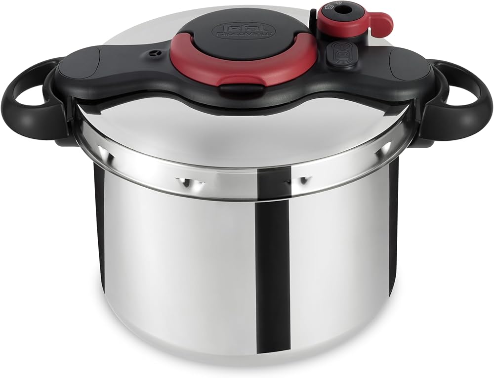 حلة ضغط Tefal Clipso Plus ستانلس ستيل سعة 8 لتر 5