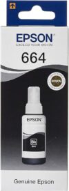 زجاجة حبر أسود أصلية Epson 664 (T6641) سعة 70 مل