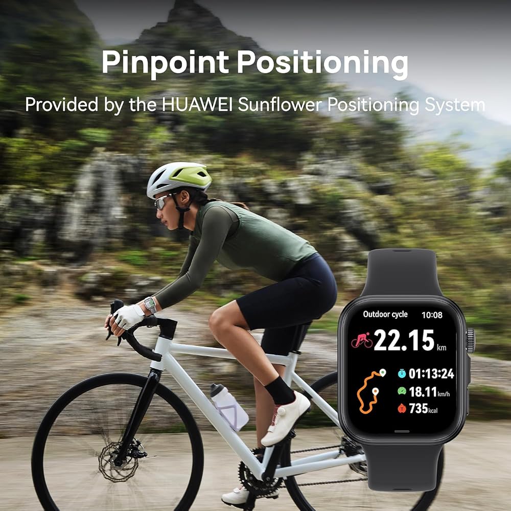 ساعة ذكية HUAWEI WATCH FIT 4 بشاشة AMOLED و GPS – أسود 2