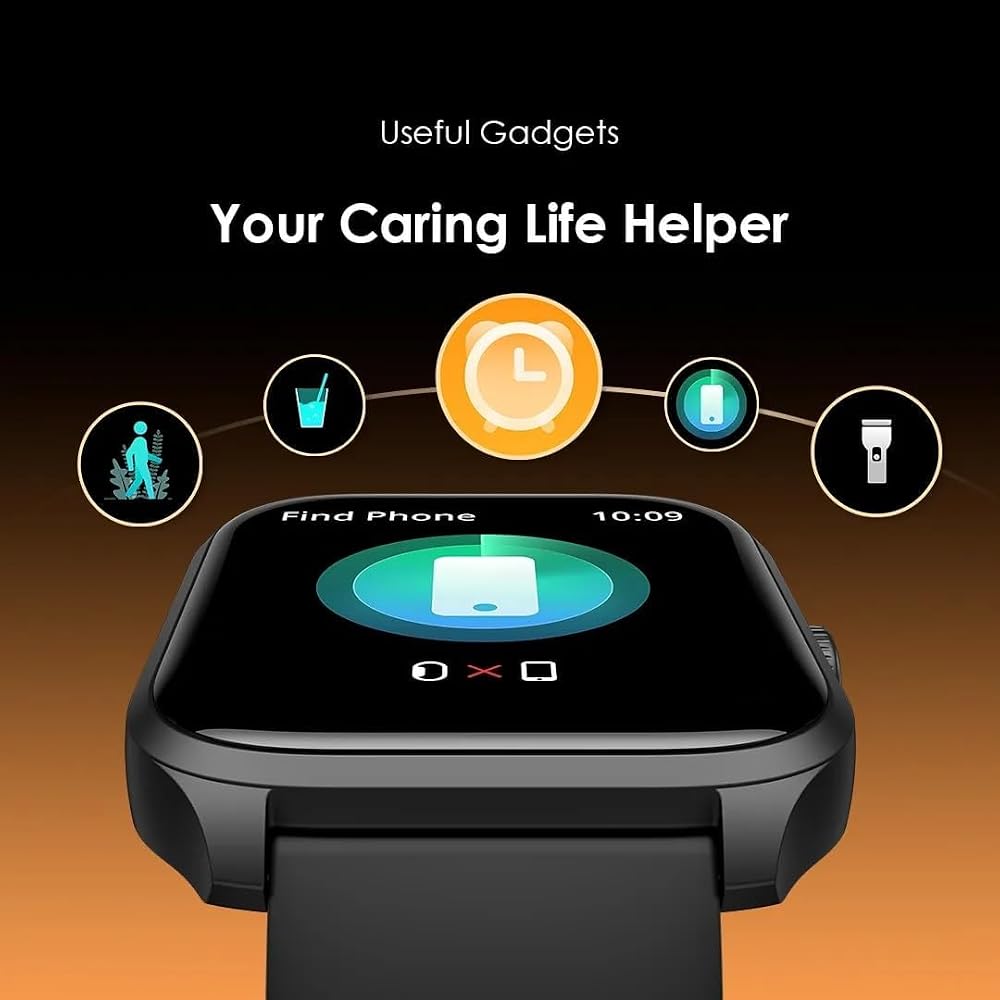 ساعة ذكية Oraimo Watch 5 Lite OSW-804 بشاشة 2.01 بوصة ومكالمات – أسود 3