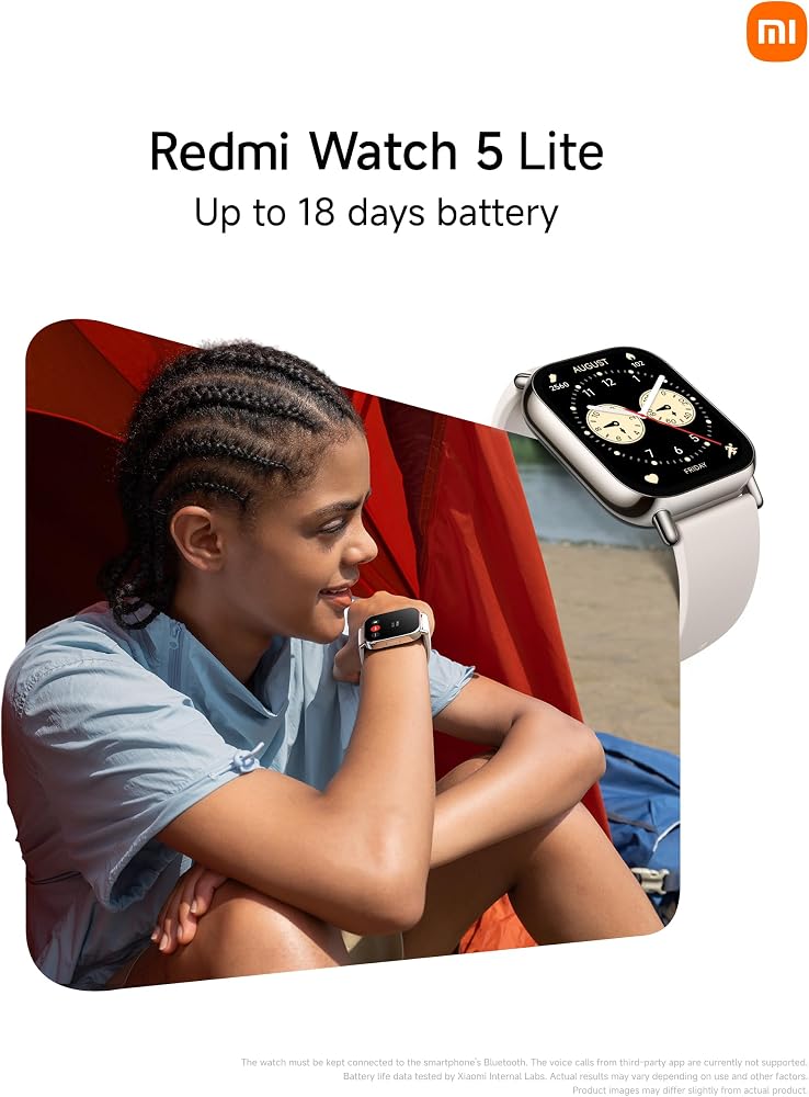 ساعة ذكية Xiaomi Redmi Watch 5 Lite بشاشة AMOLED و GPS – أسود 5