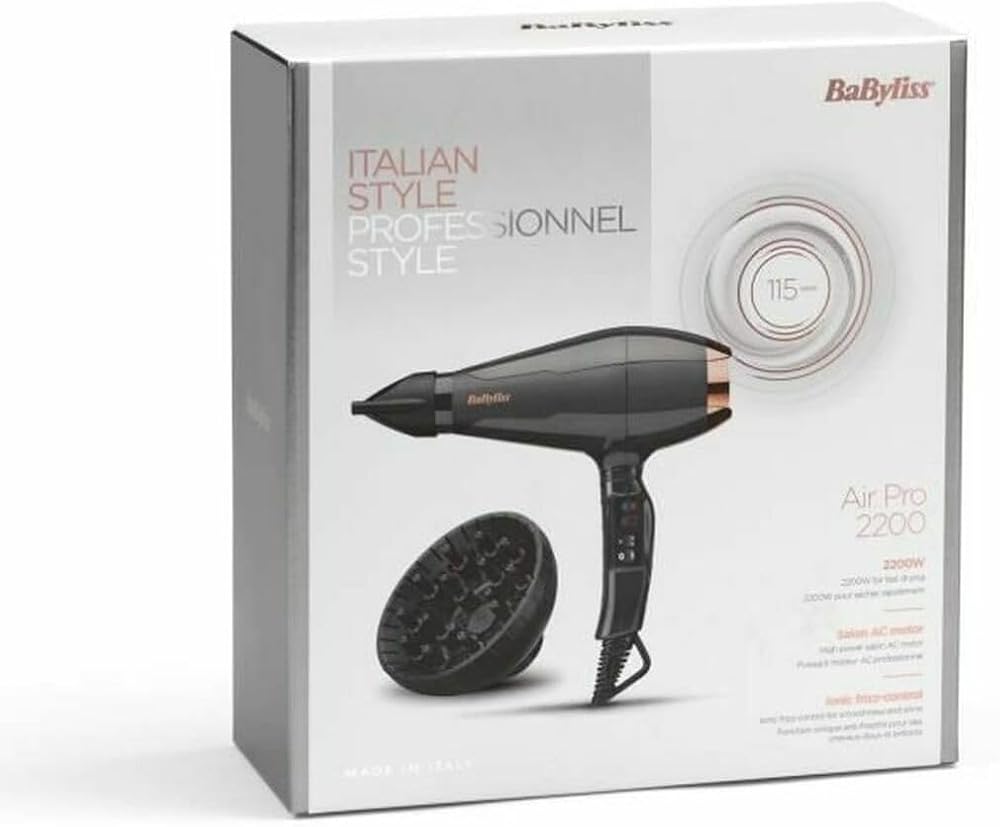 سشوار بيبي ليس BaByliss Italian Air Pro 2200 موديل 6719DE 4