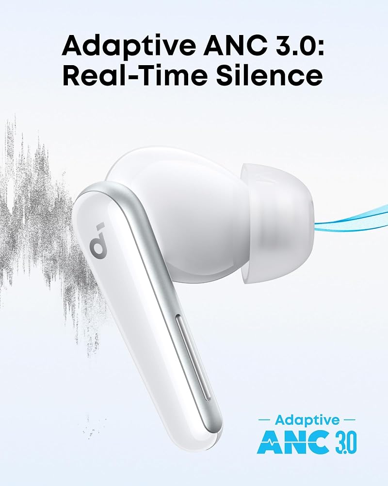 سماعة Anker Soundcore Liberty 5 بعزل ضوضاء متكيف – أبيض 3
