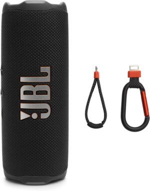 سماعة بلوتوث JBL Flip 7 مقاومة للماء والسقوط – أسود