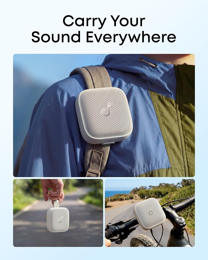 سماعة بلوتوث Soundcore Boom Go 3i بإضاءة مقاومة للماء – أبيض 5
