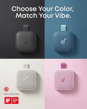 سماعة بلوتوث Soundcore Boom Go 3i بإضاءة مقاومة للماء – أبيض 2