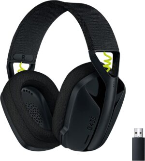 سماعة جيمنج لاسلكية Logitech G435 LIGHTSPEED – أسود