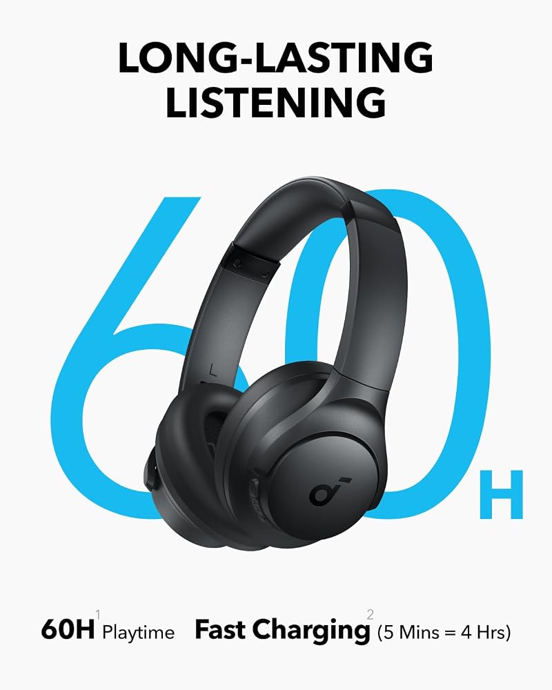 سماعة رأس لاسلكية Soundcore Q11i – رمادي داكن 4