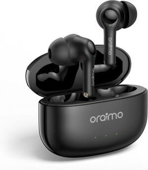 سماعة لاسلكية Oraimo FreePods 3 بأربعة ميكروفونات – أسود