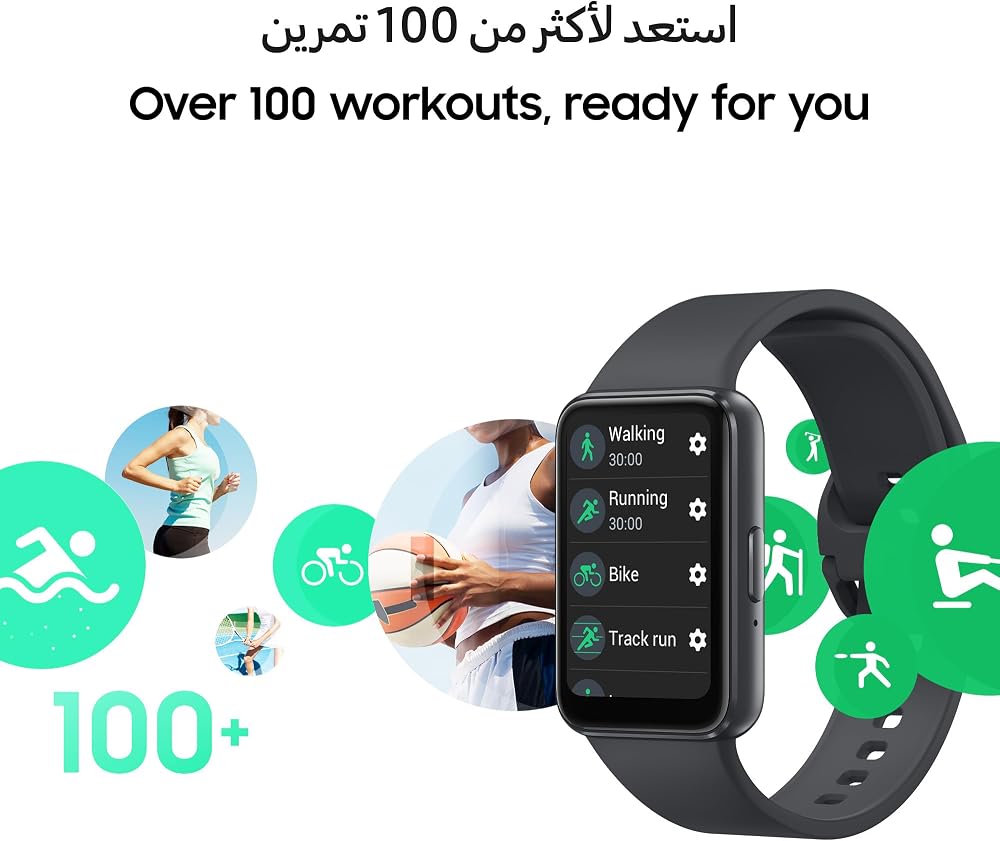 سوار ذكي Samsung Galaxy Fit3 لتتبع الرياضة والنوم – رمادي 4