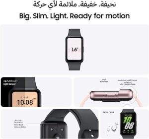 سوار ذكي Samsung Galaxy Fit3 لتتبع الرياضة والنوم – رمادي 2