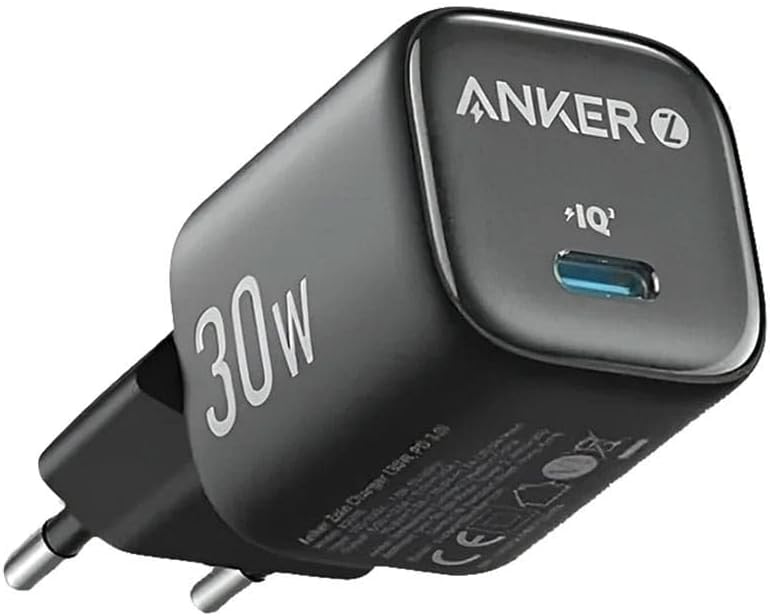 شاحن Anker Zolo GaN بقوة 30W منفذ USB-C مع كابل 1.8 متر – أسود 2