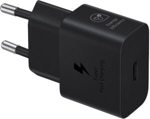 شاحن Samsung EP-T2510N بقوة 25W منفذ USB-C – أسود