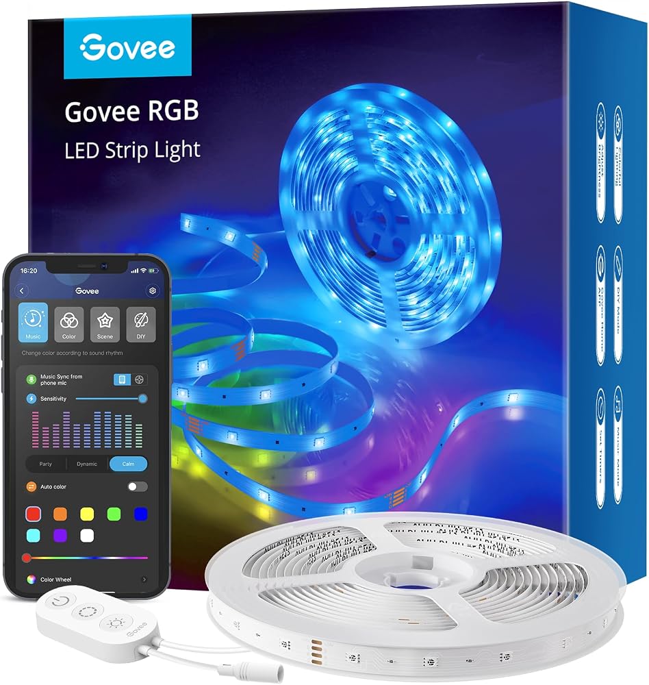 شريط إضاءة LED ذكي Govee واي فاي 5 متر مع مزامنة الموسيقى