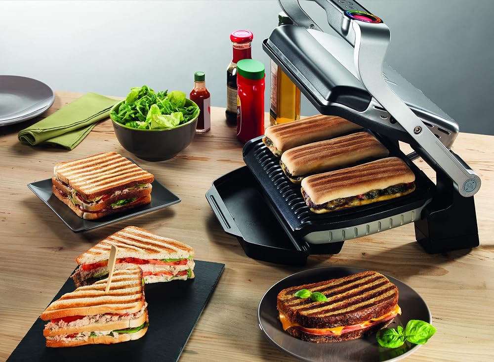 شواية كهربائية ذكية Tefal OptiGrill+ GC712D12 بستة برامج تلقائية 4