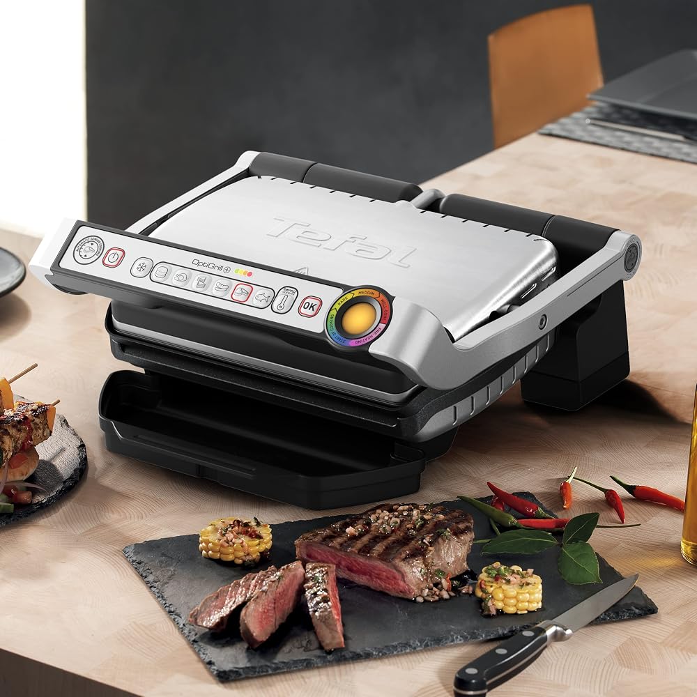 شواية كهربائية ذكية Tefal OptiGrill+ GC712D12 بستة برامج تلقائية 3