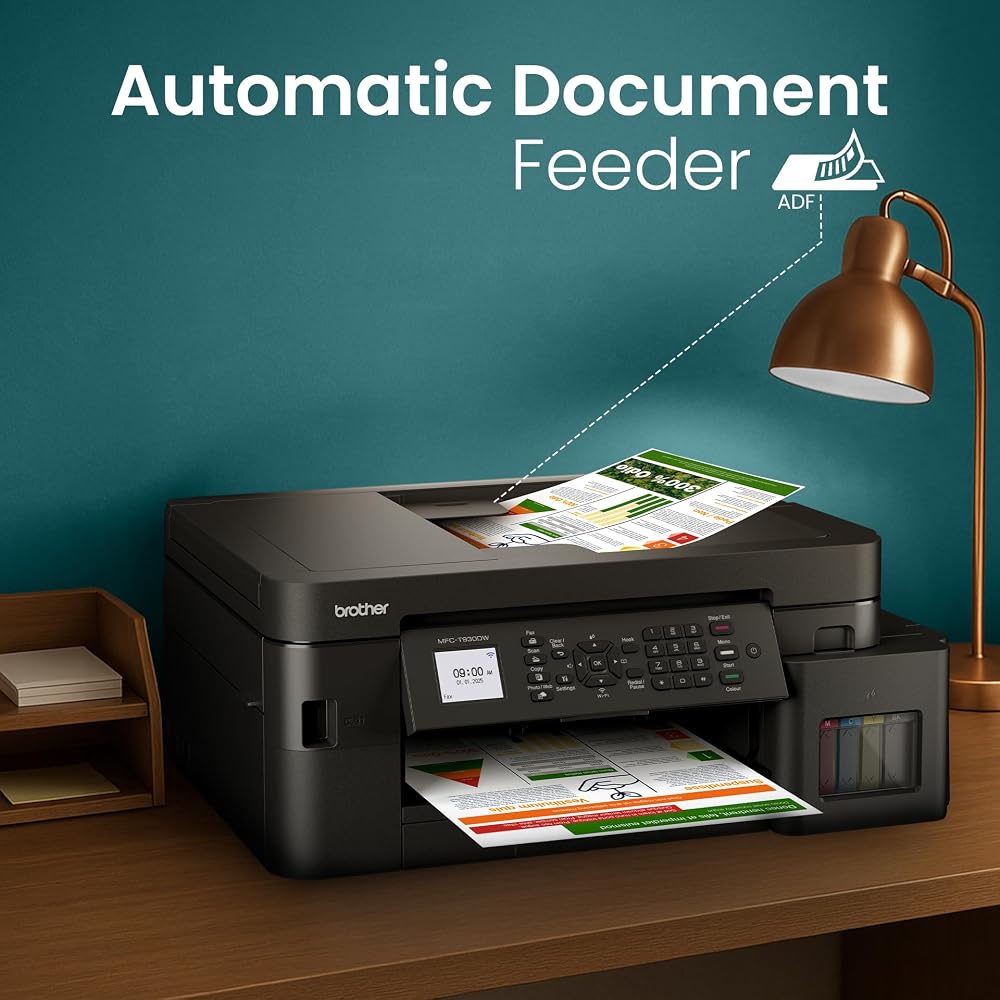 طابعة Brother MFC-T930DW لاسلكية بخزانات حبر مع ADF وطباعة على الوجهين 5
