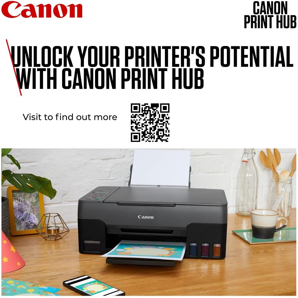 طابعة Canon PIXMA G3470 لاسلكية بخزانات حبر 3 في 1 4