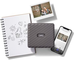 طابعة صور للموبايل Fujifilm instax Link Wide - رمادي Mocha Gray 2