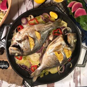 طاسة حديد زهر LAVA Eco مقاس 26 سم بيد من الحديد الزهر 2