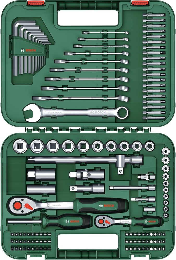 طقم عدة يدوية Bosch Advanced من 132 قطعة في حقيبة حفظ 3