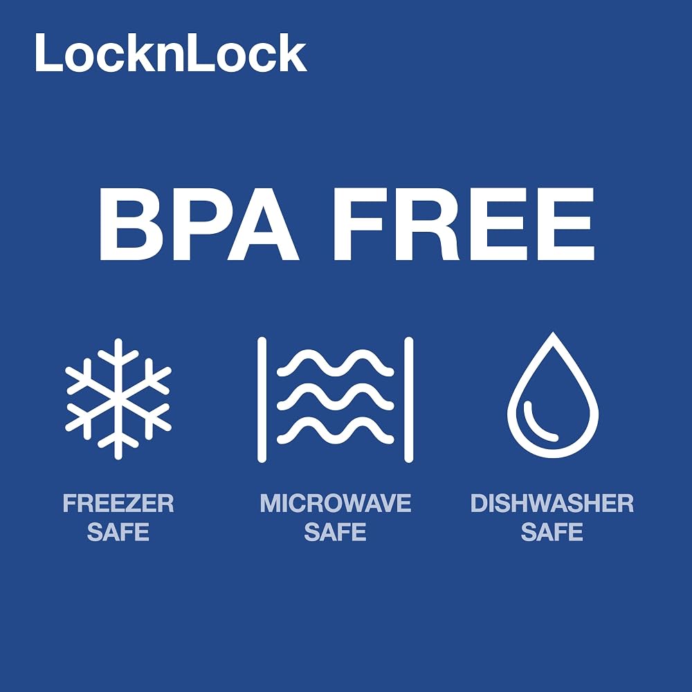 طقم علب حفظ الطعام LocknLock HPL809BS محكمة الغلق 14 قطعة 5