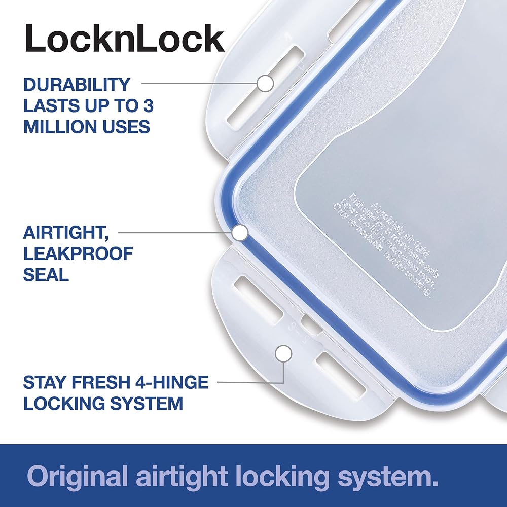 طقم علب حفظ الطعام LocknLock HPL809BS محكمة الغلق 14 قطعة 4