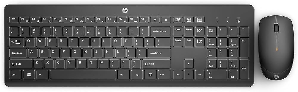 طقم كيبورد وماوس لاسلكي HP 230 – عربي/إنجليزي – أسود