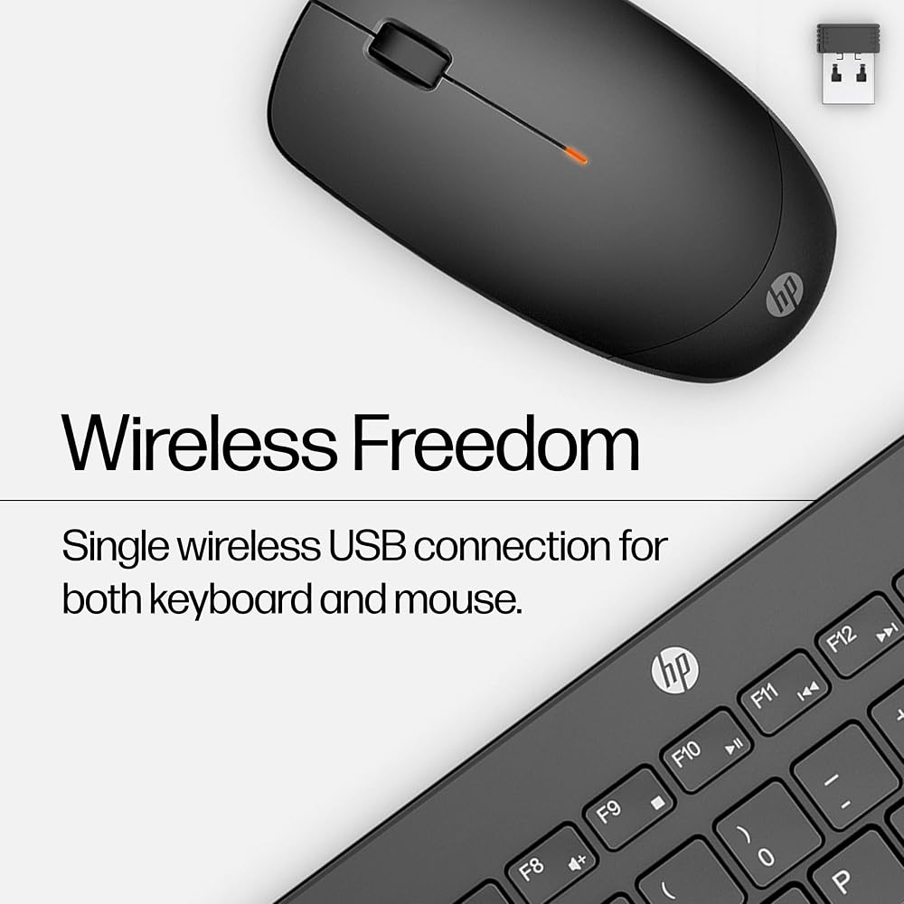 طقم كيبورد وماوس لاسلكي HP 230 – عربي/إنجليزي – أسود 5