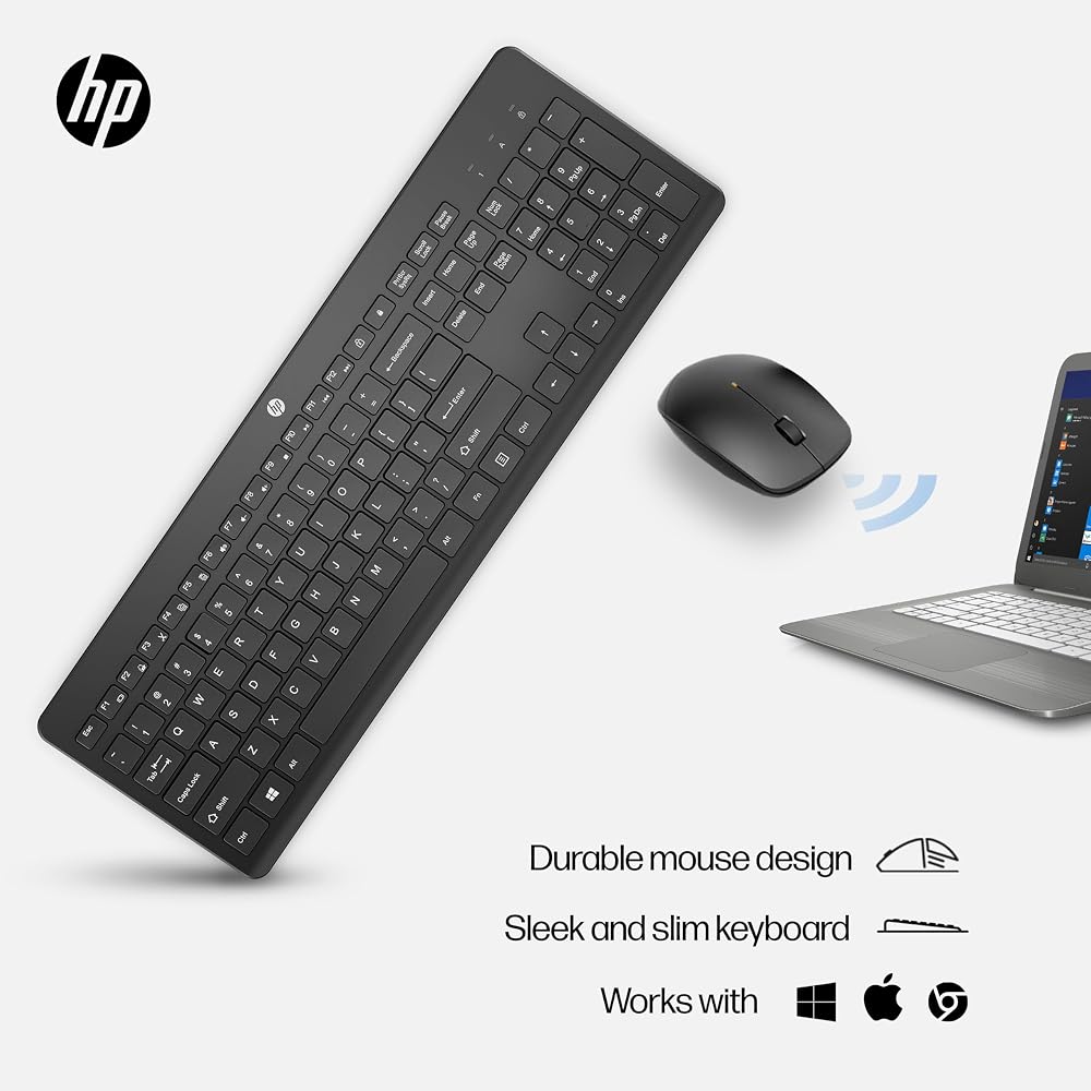 طقم كيبورد وماوس لاسلكي HP 230 – عربي/إنجليزي – أسود 4