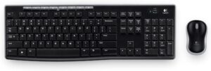 طقم كيبورد وماوس لاسلكي Logitech MK270 – عربي/إنجليزي – أسود 2