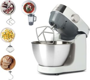 عجانة ومضرب Kenwood Prospero+ KHC29.B0WH بوعاء ستانلس 4.3 لتر مع خلاط