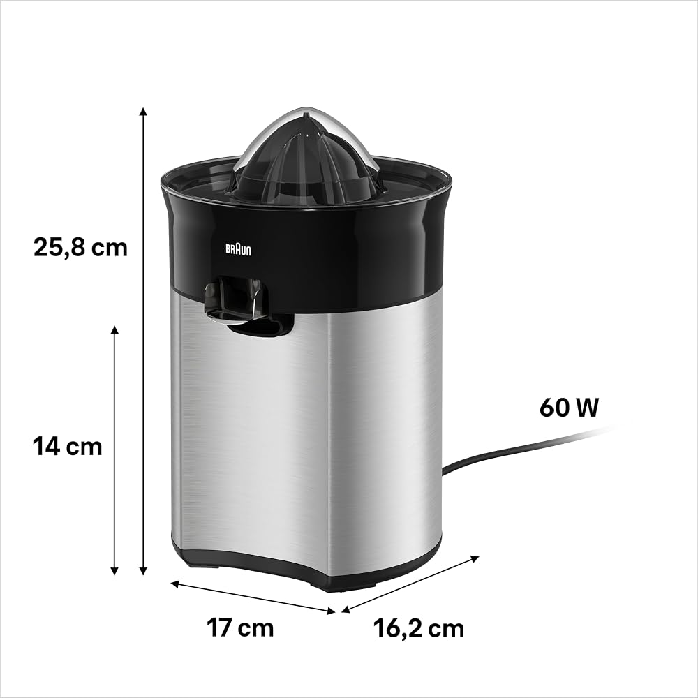 عصارة برتقال وليمون Braun CitrusQuick 5 CJ5050 بصب مباشر في الكوب 3