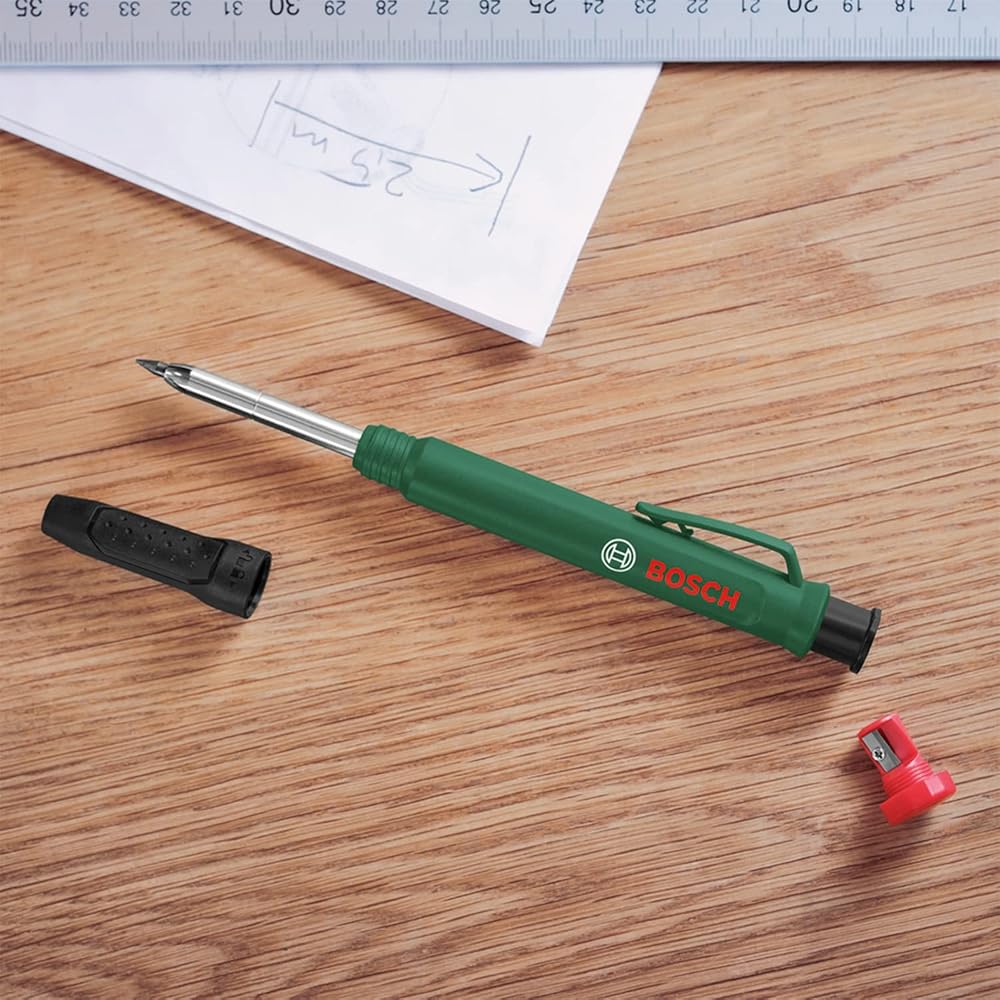 قلم تعليم الثقوب العميقة Bosch Deep Hole Marker بمبراة مدمجة 5