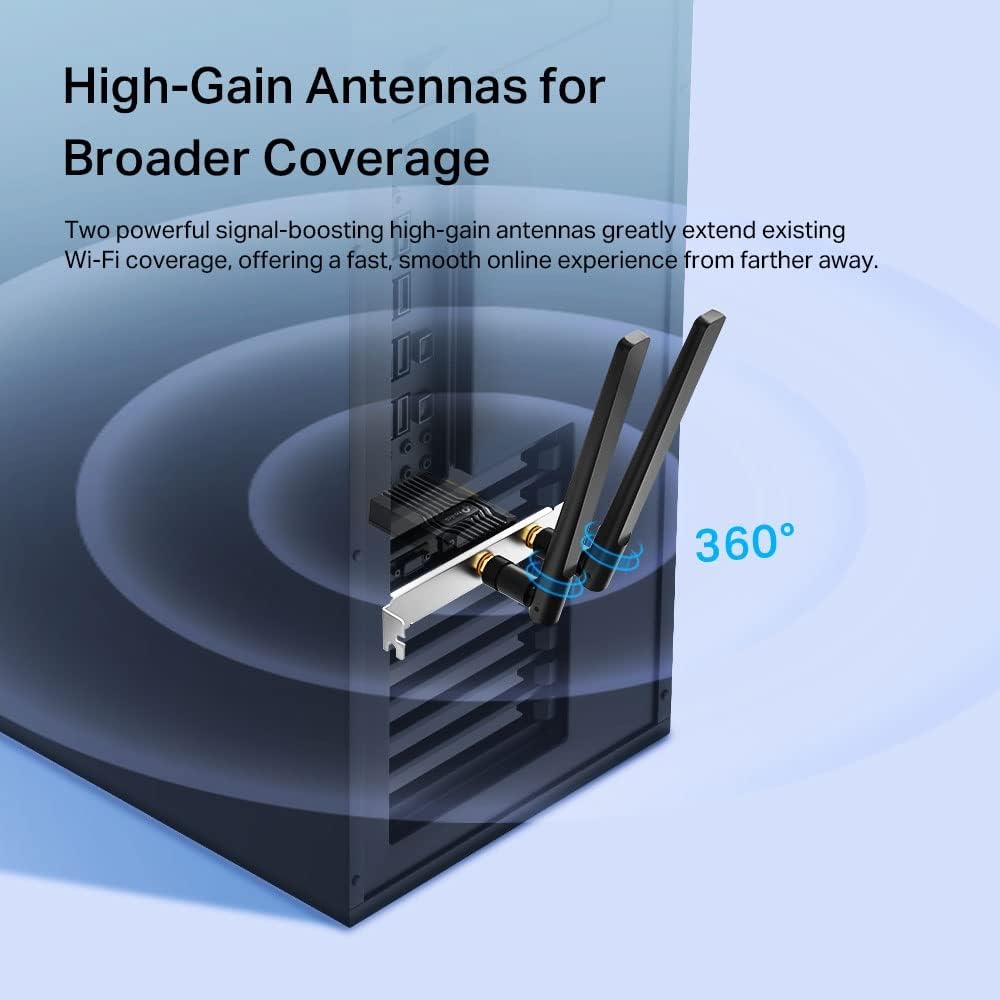 كارت واي فاي 6 وبلوتوث 5.3 للكمبيوتر TP-Link Archer TX55E AX3000 3