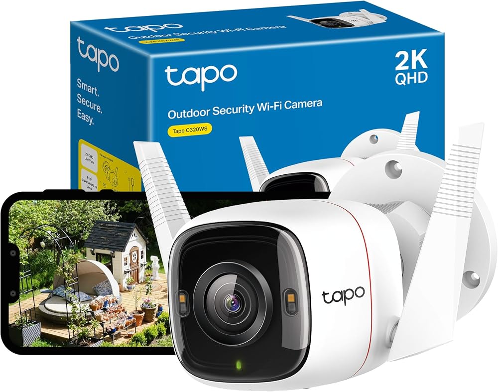 كاميرا خارجية TP-Link Tapo C320WS بدقة 2K ورؤية ليلية ملوّنة