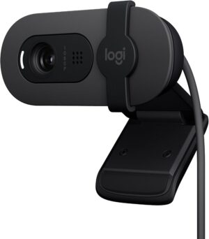 كاميرا ويب Logitech Brio 100 بدقة Full HD 1080p – جرافيت