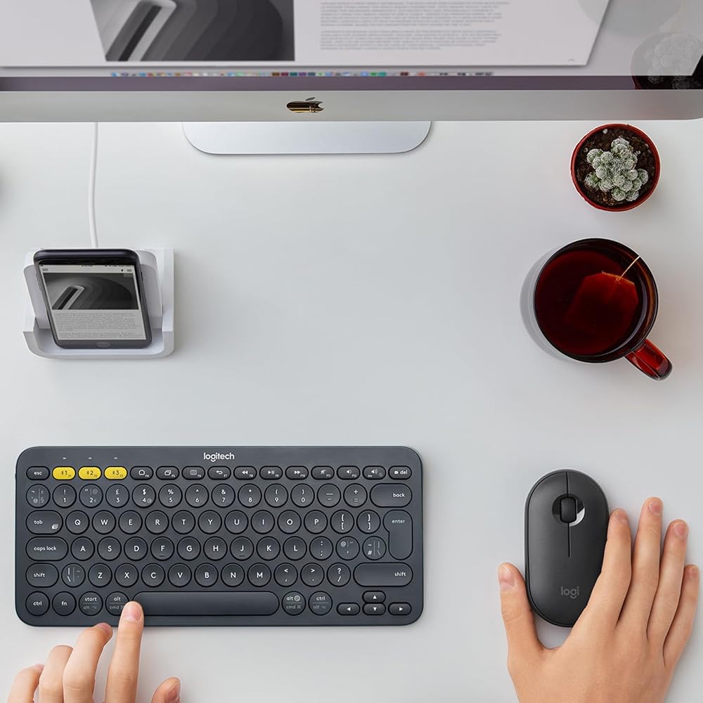 كيبورد بلوتوث متعدد الأجهزة Logitech K380 – رمادي داكن 2