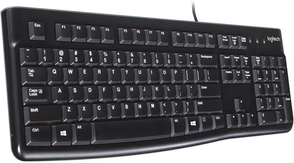 كيبورد سلكي Logitech K120 للمكتب والمنزل – أسود 4