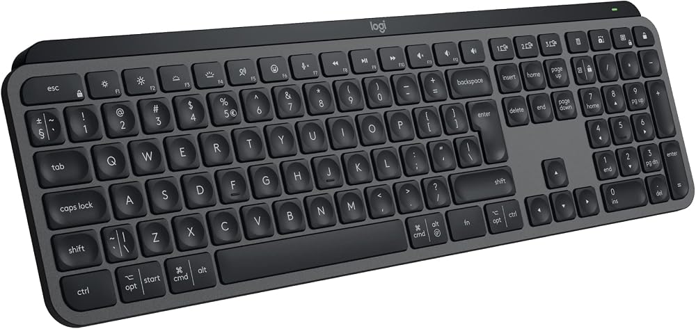 كيبورد لاسلكي احترافي Logitech MX Keys S بإضاءة خلفية – جرافيت