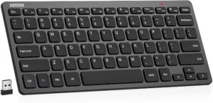 كيبورد لاسلكي نحيف Arteck HW098 بمستقبل USB – أسود