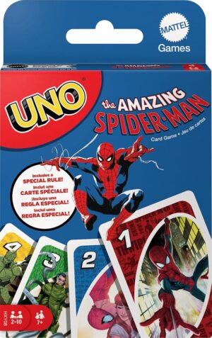 لعبة أونو سبايدر مان UNO The Amazing Spider-Man من Mattel Games