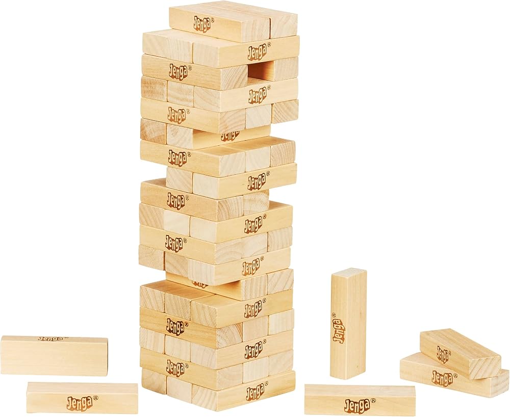 لعبة جينجا كلاسيك Jenga Classic من Hasbro Gaming - 54 قطعة خشب 2