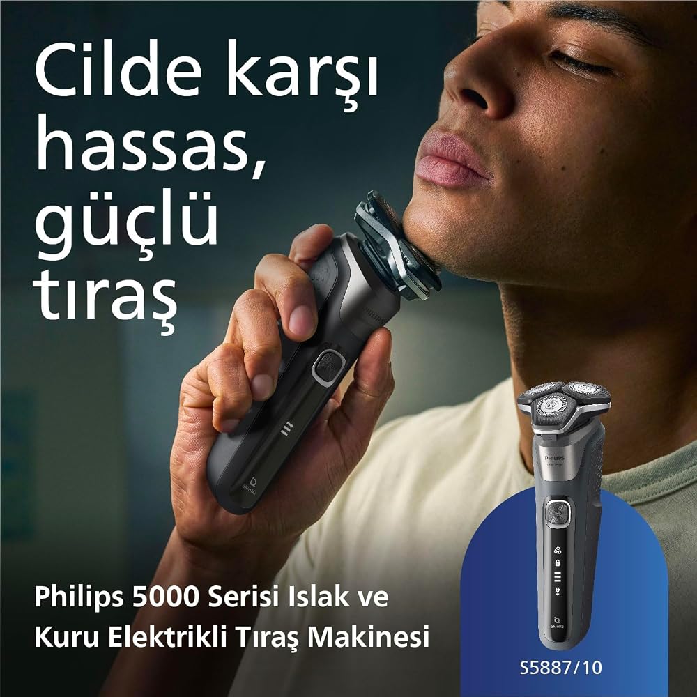 ماكينة حلاقة كهربائية Philips Series 5000 S5887/10 للحلاقة الجافة والرطبة 3